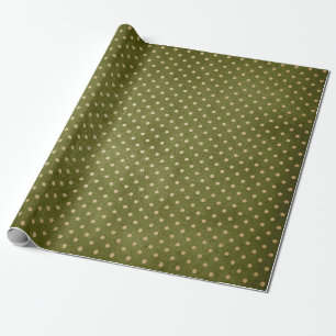 Papier Cadeau Noël vert et rétro Kraft