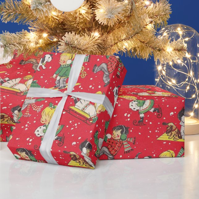 Papier Cadeau Noël vintage (Vacances)