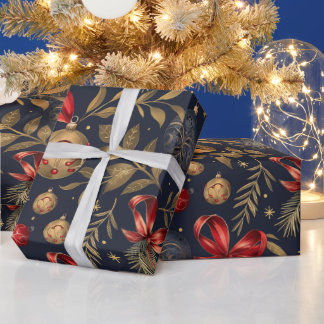 Papier Cadeau Noël Vintage Férié 