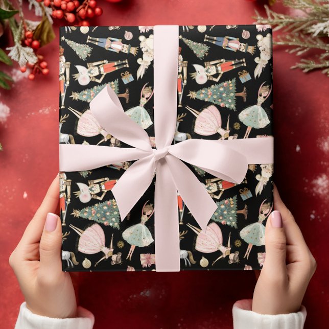 Papier Cadeau Noeud de ballet Noisette Noël (Créateur téléchargé)