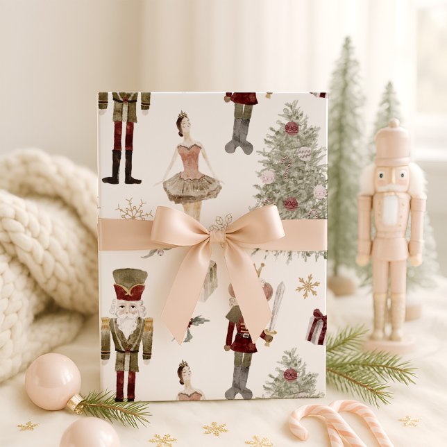 Papier Cadeau Noeud de ballet Noisette Noël (Créateur téléchargé)