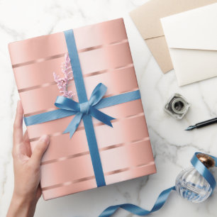 Papier Cadeau Nœud de ruban rose gold pour Baby Shower