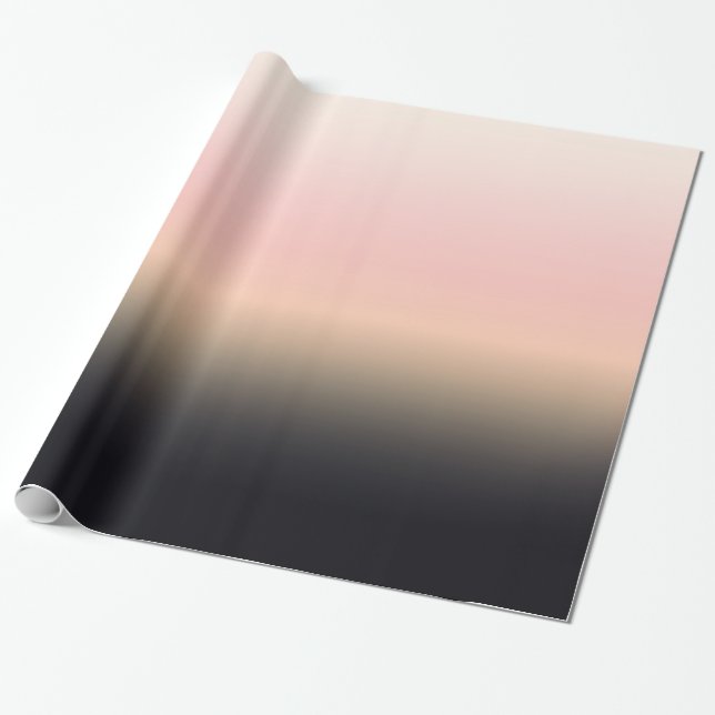 Papier Cadeau Noir assez rouillé pour denteler le gradient Ombre (Déroulé)
