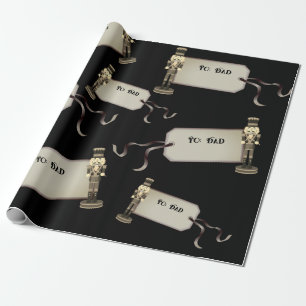Papier Cadeau Noir Casse-Noir À Papa Papier Enveloppant Noël