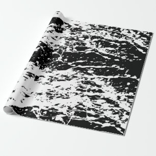Papier Cadeau Noir et blanc détendu Peinture