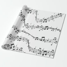 Noir et blanc note musicienne Motif