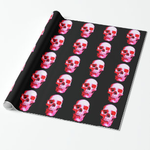 Papier Cadeau Noir et Rouge Noël