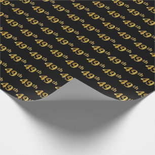 Papier Cadeau Noir, Fausse 49ème (Quarante-Neuvième) Evénement e