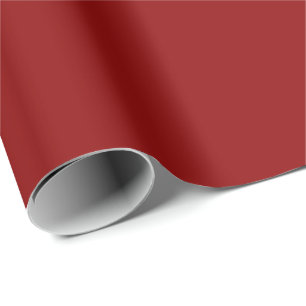 Papier Cadeau Noir rouge foncé Couleur solide minimaliste