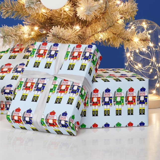 Papier Cadeau Noisette Soldats Noël (Vacances)