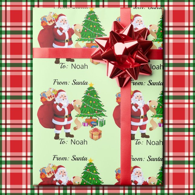 Papier Cadeau Nom de l'enfant personnalisé à partir du papier d' (Créateur téléchargé)