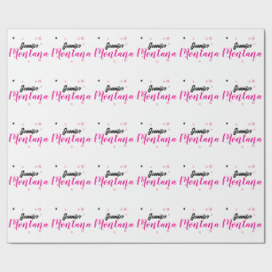 Papier Cadeau Nom minimaliste moderne élégant professionnel