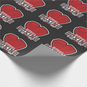 Papier Cadeau NOM personnalisé Boxer Boxer Glove Prize Fighter