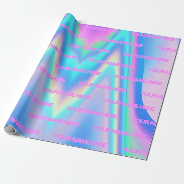 Papier Cadeau Nom personnalisé Fabot (Déroulé)