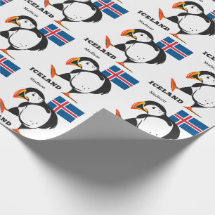 Papier Cadeau Nom personnalisé Islande