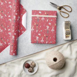 Papier Cadeau Nom personnalisé Nutcracker Ballet Ballerina Noël
