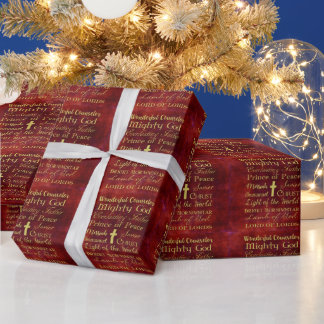 Papier Cadeau Noms de Jésus Bourgogne
