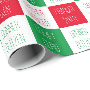 Papier Cadeau NOMS DES RÉINDEURS Écrans Papier