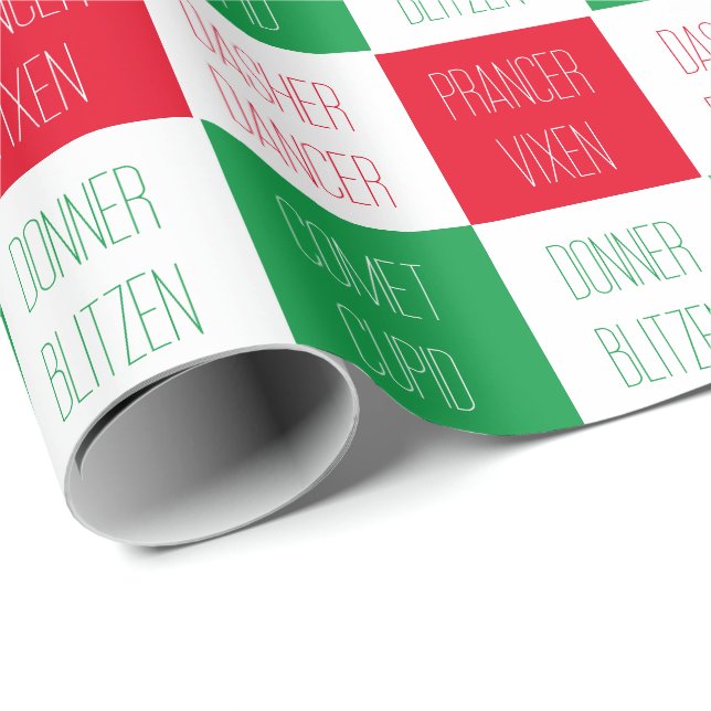 Papier Cadeau NOMS DES RÉINDEURS Écrans Papier (Coin rond)