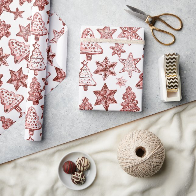 Papier Cadeau Nostalgic Christmas Red (Artisanat)