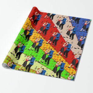 Papier Cadeau Nostalgic Retro 1950's Style