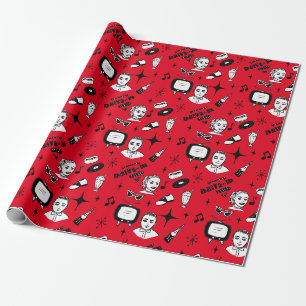 Papier Cadeau Nostalgic Retro 1950's Style