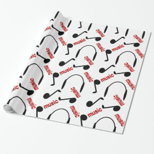 Papier Cadeau Notes musicales