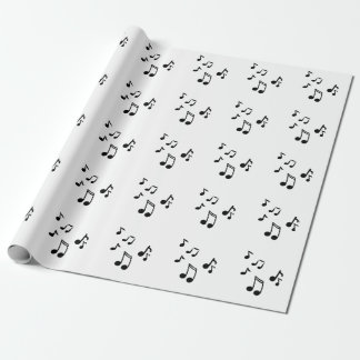 Papier Cadeau Notes musicales élégantes