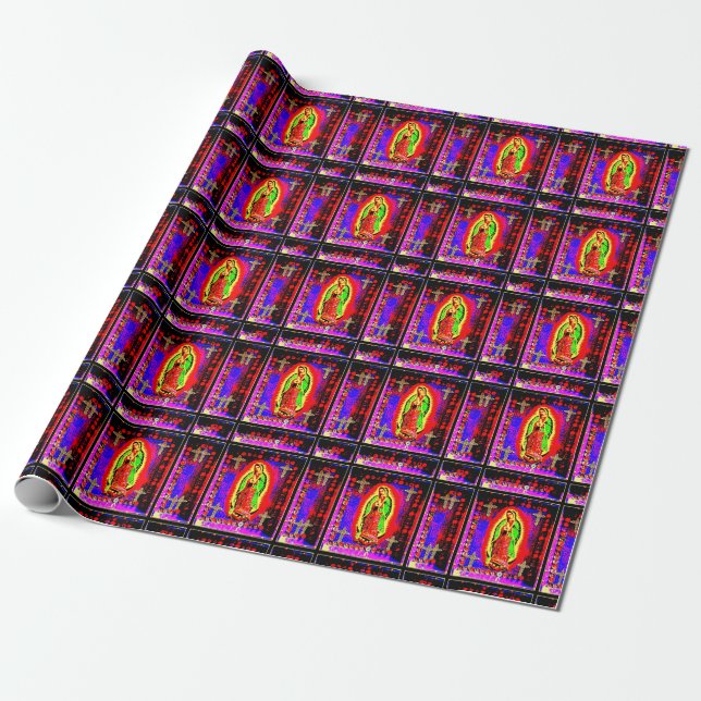 Papier Cadeau notre dame de guadalupe (Déroulé)