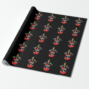 Papier Cadeau N'oublie pas ça amusant jeu de guitare Pun Dark BG