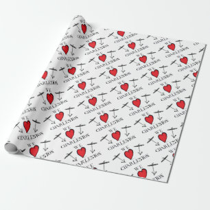 Papier Cadeau nous aimons Charleston