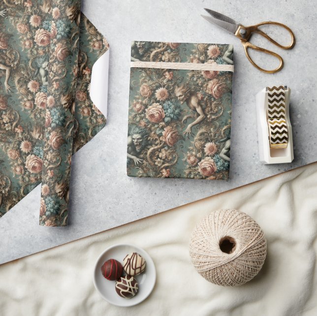 Papier Cadeau Nous Bête Ce Soir - Gothique Victorien (Artisanat)