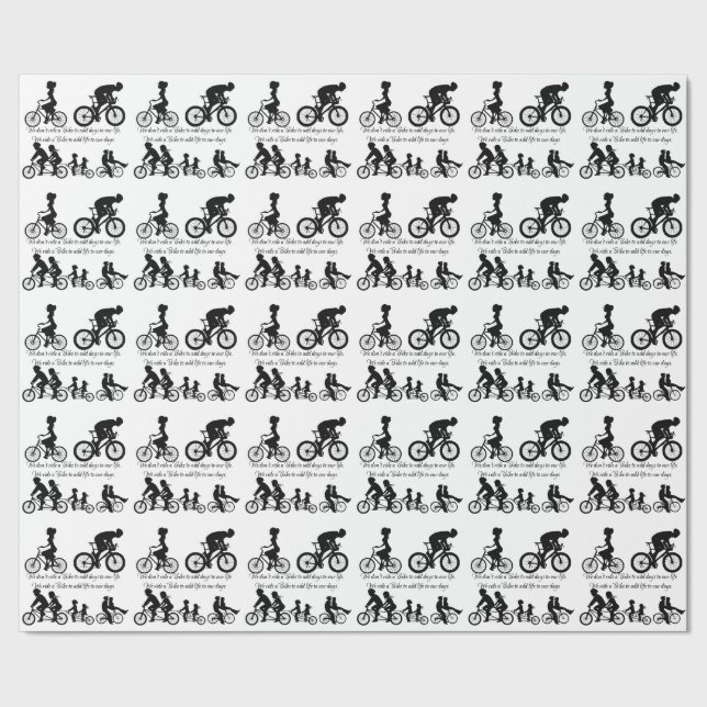 PAPIER CADEAU NOUS MONTONS UN VÉLO (Couture)