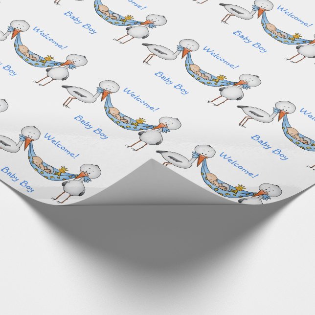 Papier Cadeau Nouveau bébé - cadeau de baby shower (Coin)