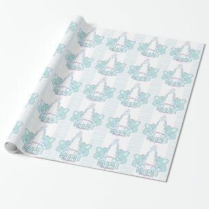 Papier Cadeau Nouveau bébé nom neveu d'accueil neveu bleu envelo