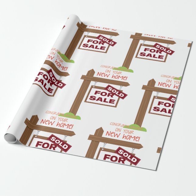 Papier Cadeau Nouveau foyer (Déroulé)