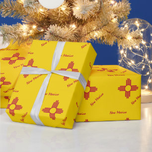 Papier Cadeau Nouveau Mexique Drapeau et Nouveau Mexique cadeaux