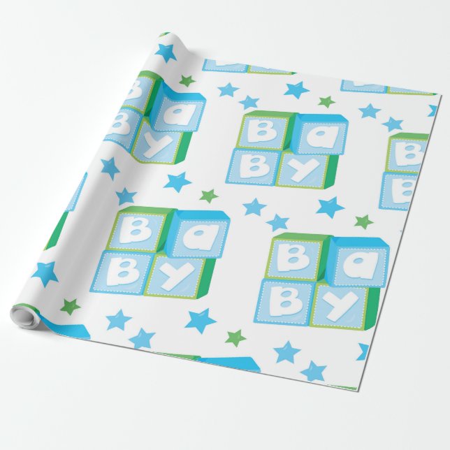 Papier Cadeau Nouveau-né (Déroulé)