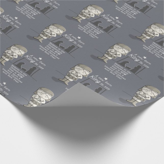 Papier Cadeau Nouveau roi né (Coin)