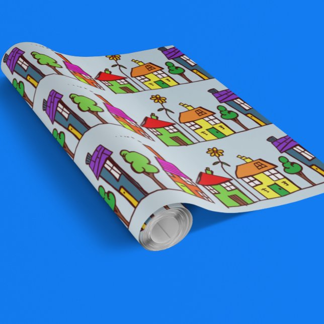 Papier Cadeau Nouvelle Maison Realtor MaisonCadeau de Réchauffem (Créateur téléchargé)