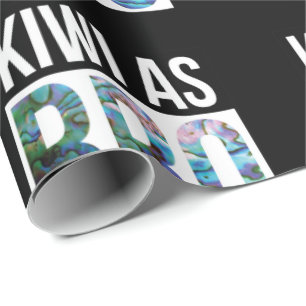 PAPIER CADEAU NOUVELLE-ZÉLANDE KIWI EN TANT QUE BRO SIMPLE PAUA