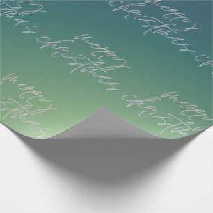 Papier Cadeau Nuances de Noël   Ombre de texte dégradé  