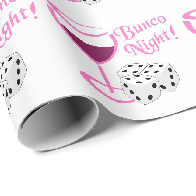 Papier Cadeau Nuit Bunco (Coin rond)