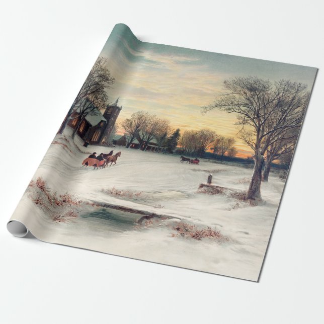 Papier Cadeau Nuit de Noël victorienne (Déroulé)
