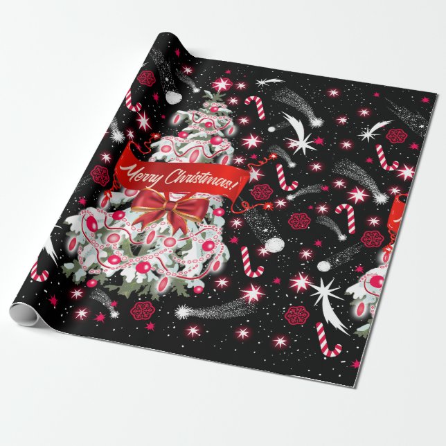 Papier Cadeau Nuit étoilée (Déroulé)