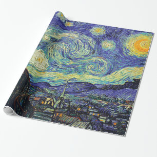 Papier Cadeau Nuit étoilée par Van Gogh