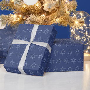 Papier Cadeau Nuit royale du Star de Noël