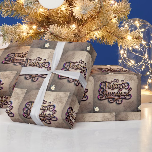 Papier Cadeau "Nuits Vintages romantiques" (Vacances)