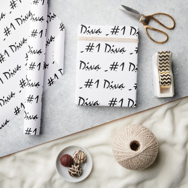 Papier Cadeau Numéro 1 Diva (Artisanat)