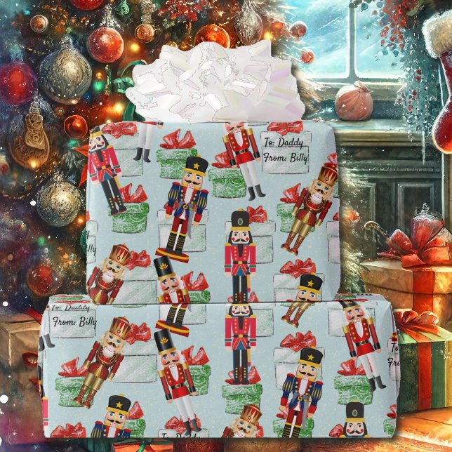Papier Cadeau Nutcracker Ajouter à et à des noms papier d'enroba (Créateur téléchargé)